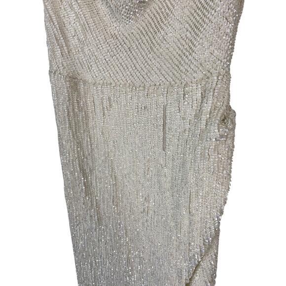 Retrofete Katya Maxi Dress Sequin Embellished Moonglow Bridal Wedding Gown Sz S - Picture 5 of 9